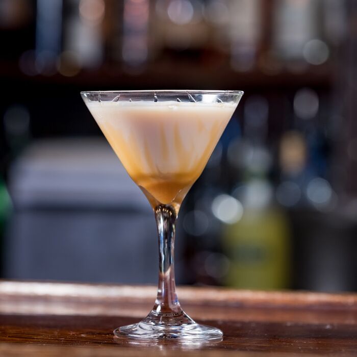 Pumpkin Spice Cheesecake martini at Duvic's